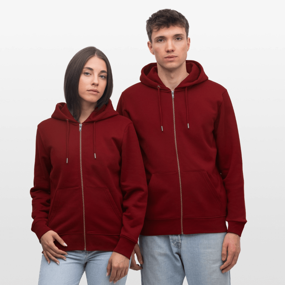 Unisex Bio Hoodie Jacke surfe! für Windsurf Liebhaber.