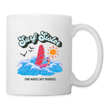 Tasse -surf sister- - Weiß