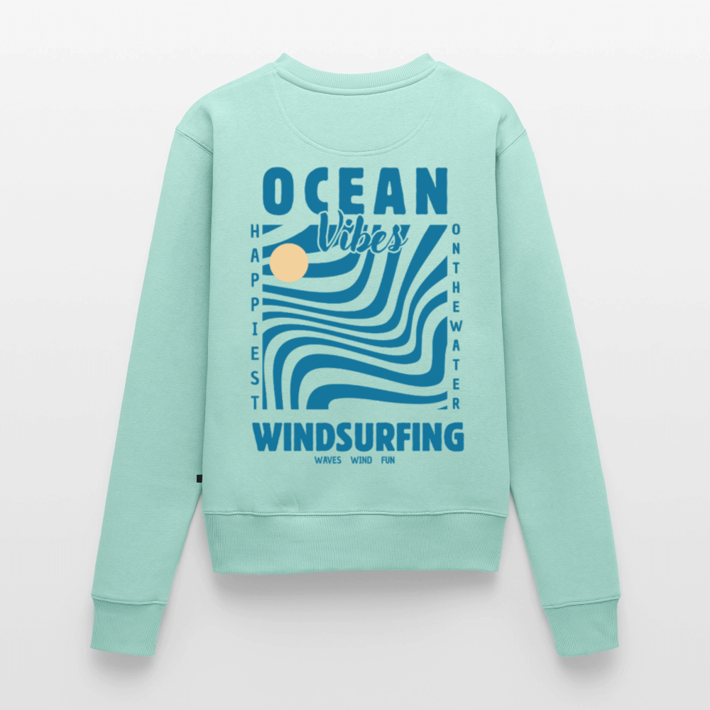 Frauen Premium Pullover -happiest- - Mint