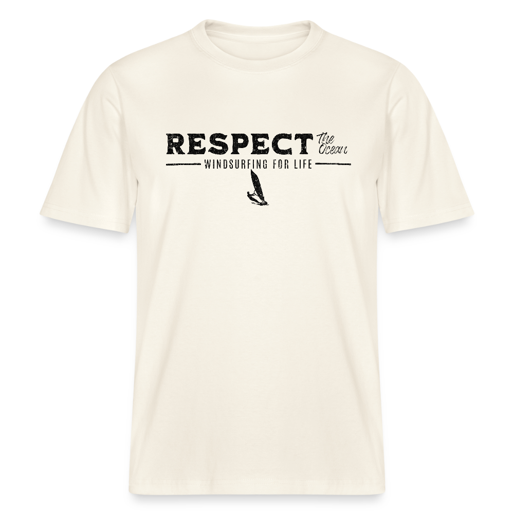 Relaxed Fit Unisex Bio-T-Shirt -respect- - Naturweiß