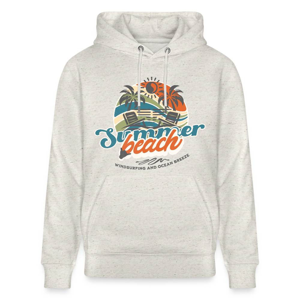 Unisex Bio-Hoodie CRUISER -summer beach- - Beige meliert
