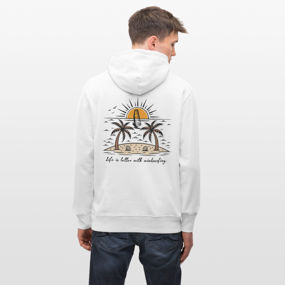 Unisex Bio-Hoodie CRUISER -better life- - Weiß