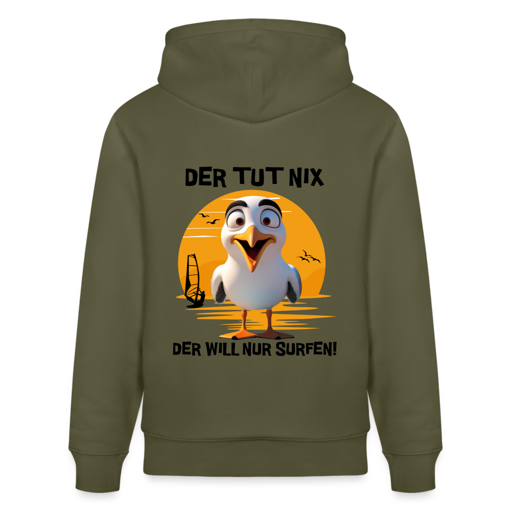 Unisex Bio-Hoodie CRUISER -der tut nix- - Khaki Grün