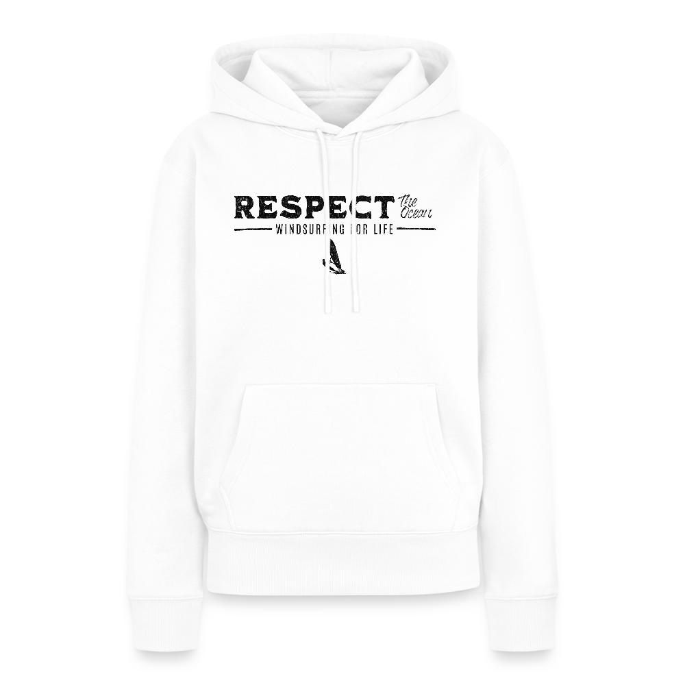 Frauen Premium Hoodie -respect- - Weiß