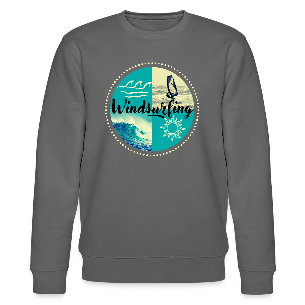 Unisex Bio-Sweatshirt CHANGER -ocean- - Anthrazit