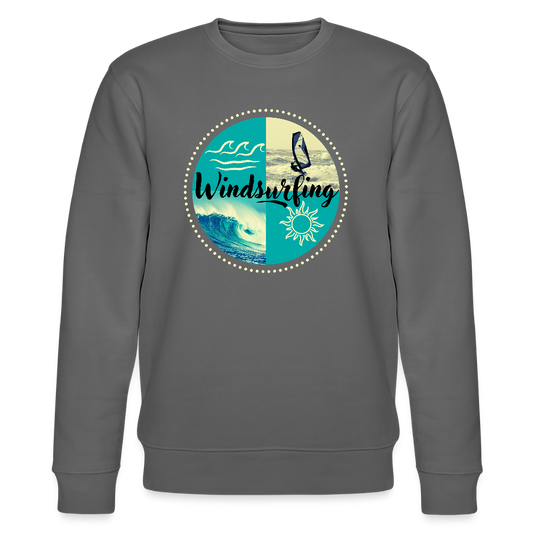 Unisex Bio-Sweatshirt CHANGER -ocean- - Anthrazit