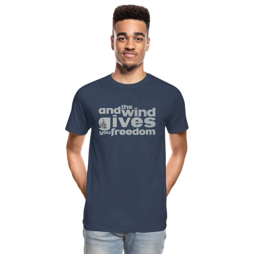Männer Premium Bio T-Shirt -freedom- - Navy