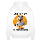 Unisex Bio-Hoodie -der tut nix- - Weiß