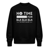 Unisex Oversize Bio Pullover -bla bla bla- - Schwarz