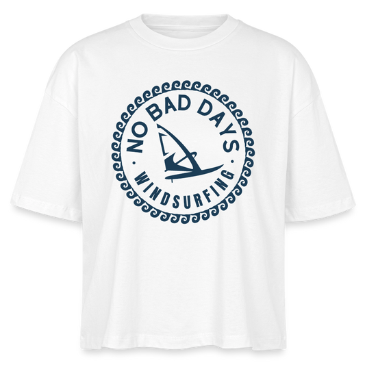 safis Frauen Windsurf Bio-T-Shirt Nova -no bad days- - Weiß