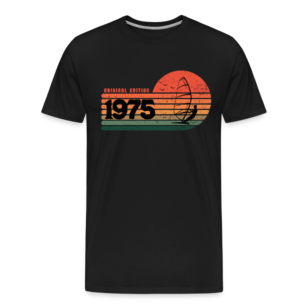 Männer Premium Bio T-Shirt -1975- - Schwarz