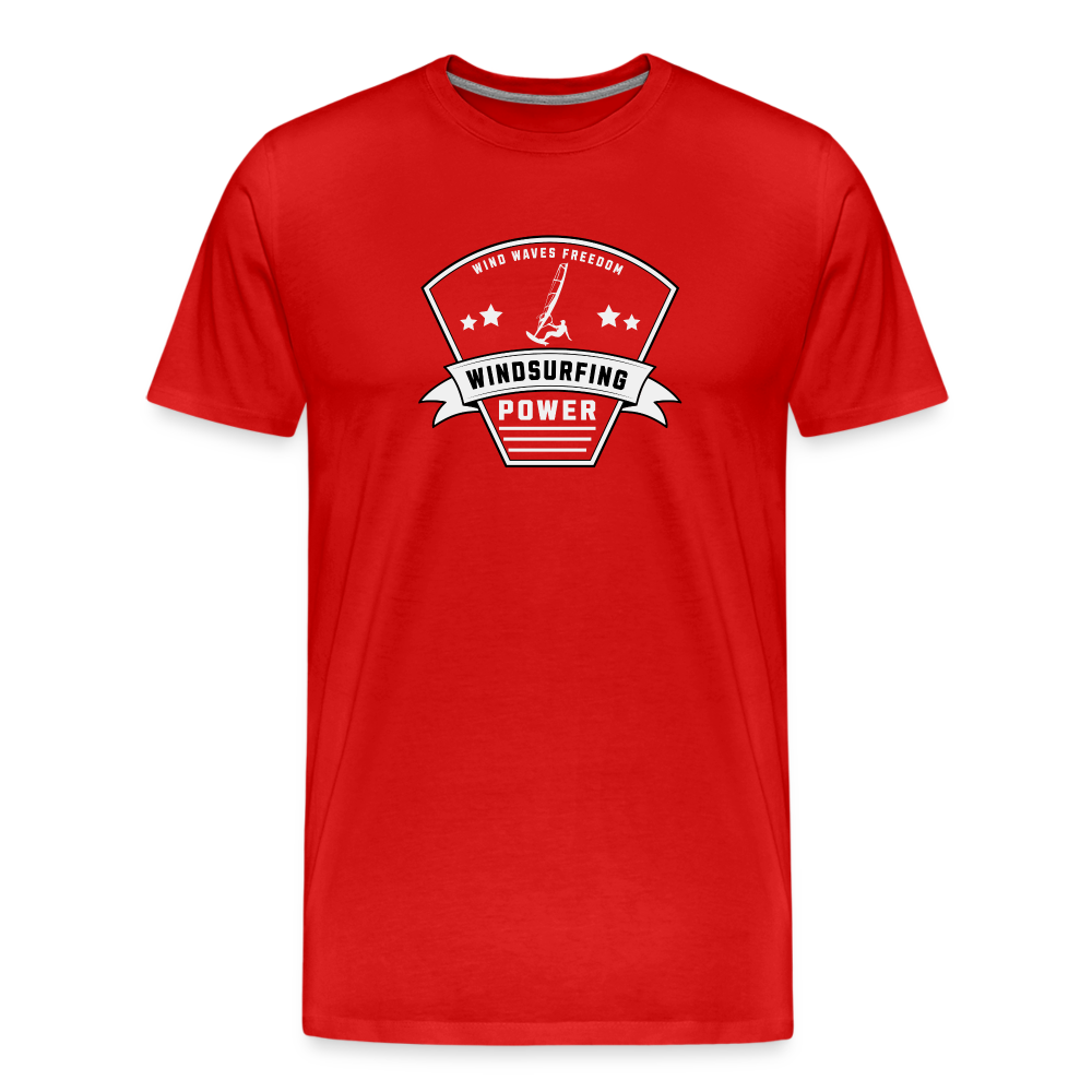 Männer Premium Bio T-Shirt -power- - Rot