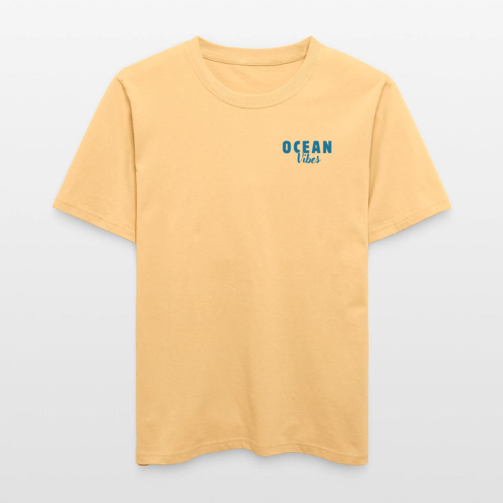 Relaxed Fit Unisex Bio-T-Shirt -happiest- - Hellgelb