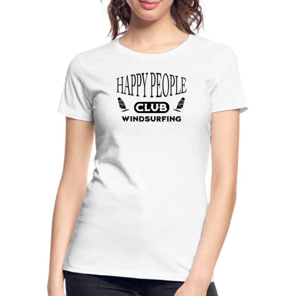 Frauen Premium Bio T-Shirt -happy people- - Weiß