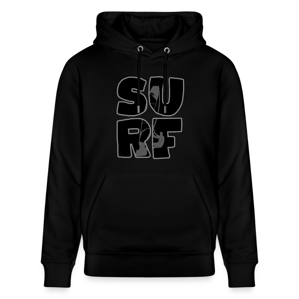 Unisex Bio-Hoodie -surf- - Schwarz