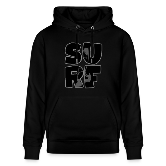 Unisex Bio-Hoodie -surf- - Schwarz