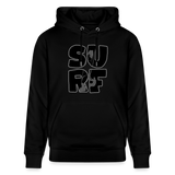 Unisex Bio-Hoodie -surf- - Schwarz