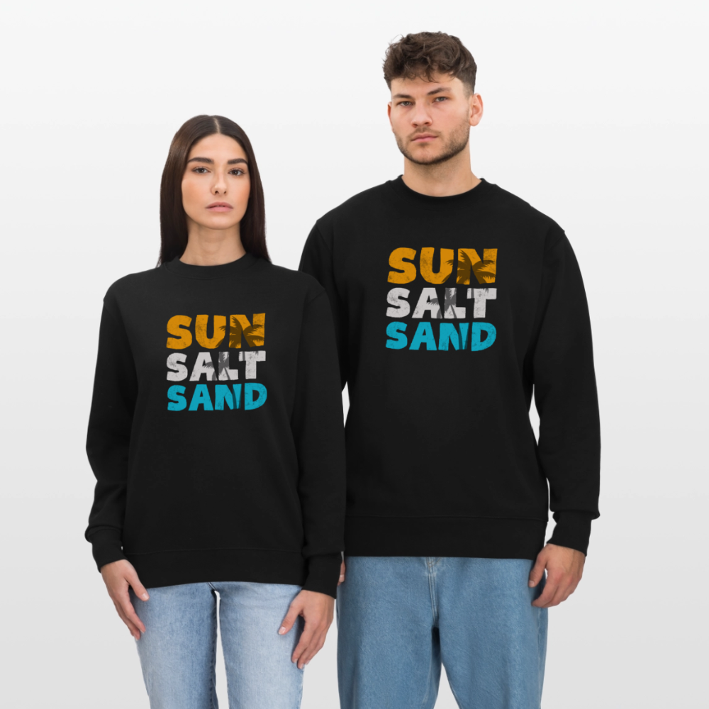 Männer Bio-Sweatshirt -sun salt sand- - Schwarz