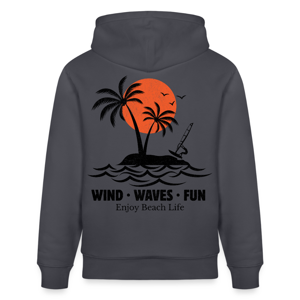 Unisex Bio-Hoodie CRUISER -enjoy life- - Indigoblau