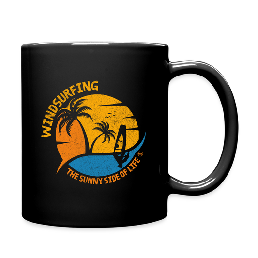 Tasse einfarbig -sunny side- - Schwarz