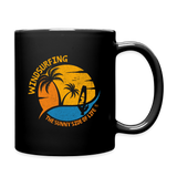 Tasse einfarbig -sunny side- - Schwarz