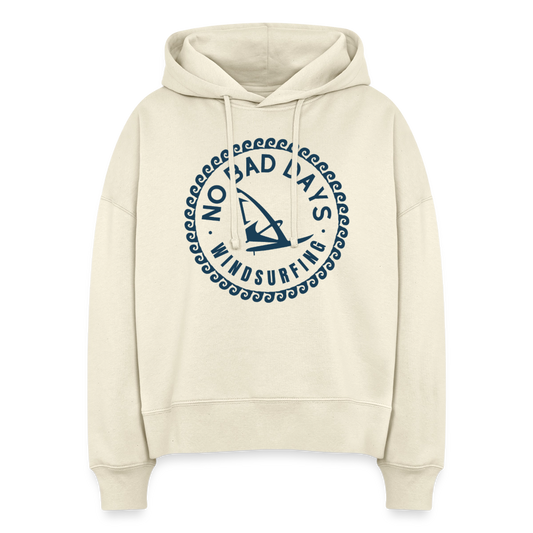 safis Surferkleidung -no bad days- Boxy Frauen Bio Hoodie - Natur