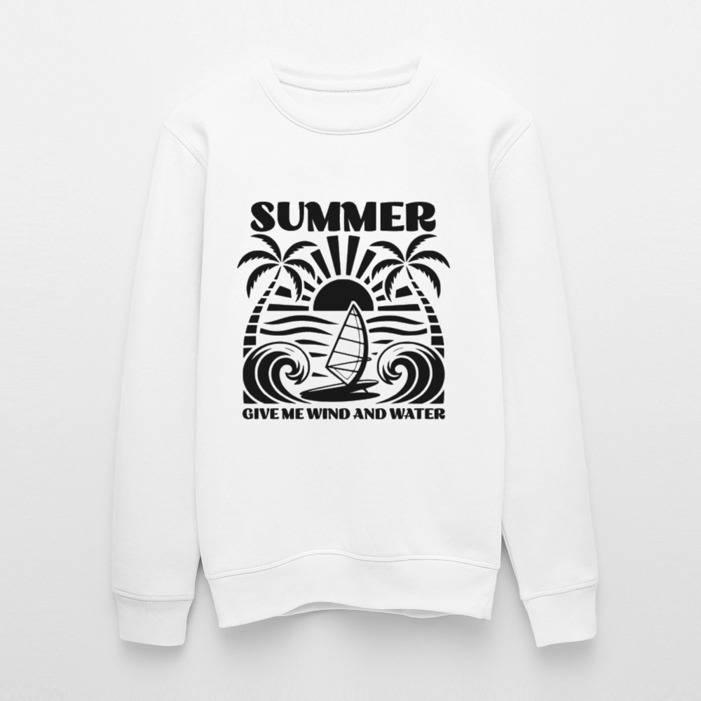 safi s Bio-Sweatshirt ROLLER -give me wind and water- - Weiß