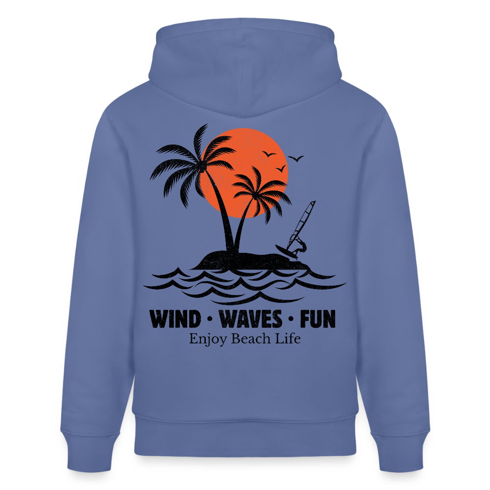 Unisex Bio-Hoodie CRUISER -enjoy life- - Blau