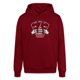 Unisex Bio-Hoodie -power- - Burgunderrot