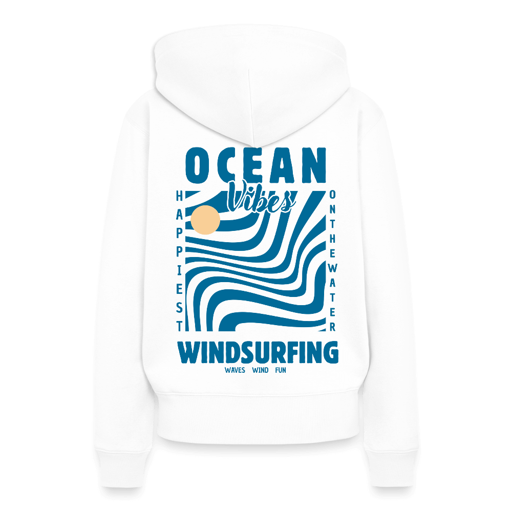 Frauen Premium Hoodie -happiest- - Weiß