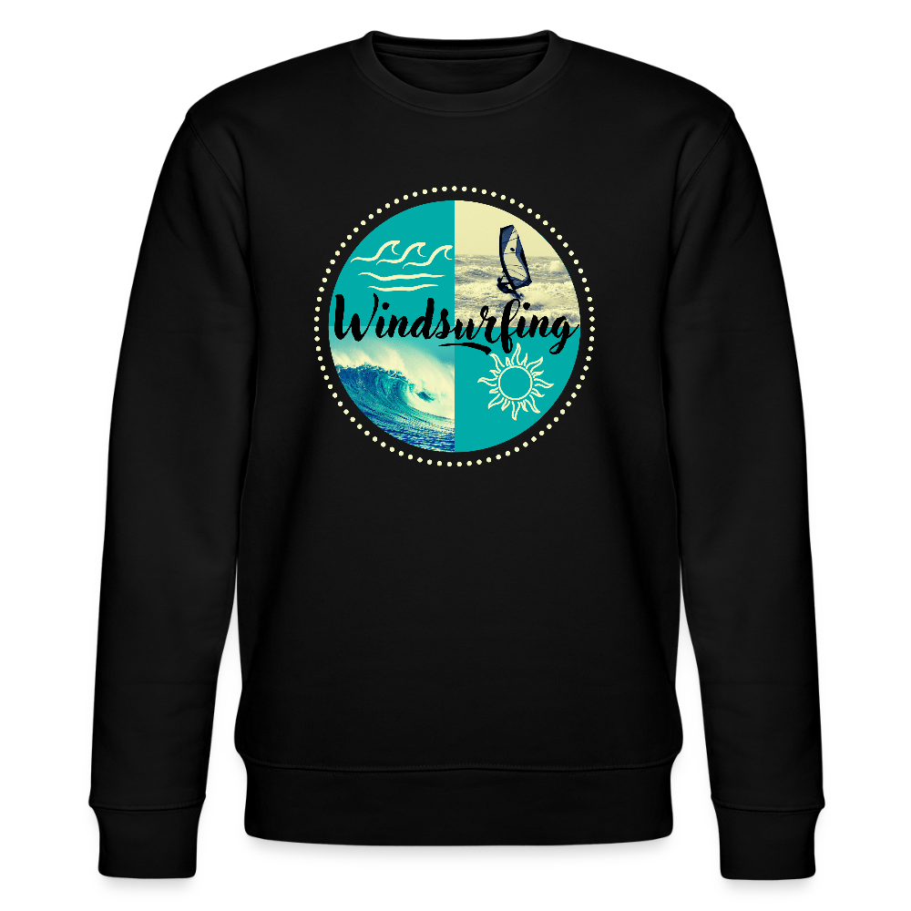 Unisex Bio-Sweatshirt CHANGER -ocean- - Schwarz
