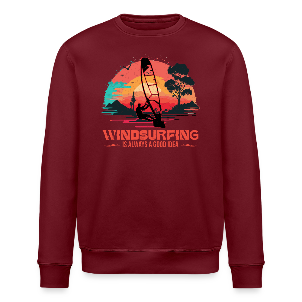 Unisex Bio-Sweatshirt -good idea- - Burgunderrot