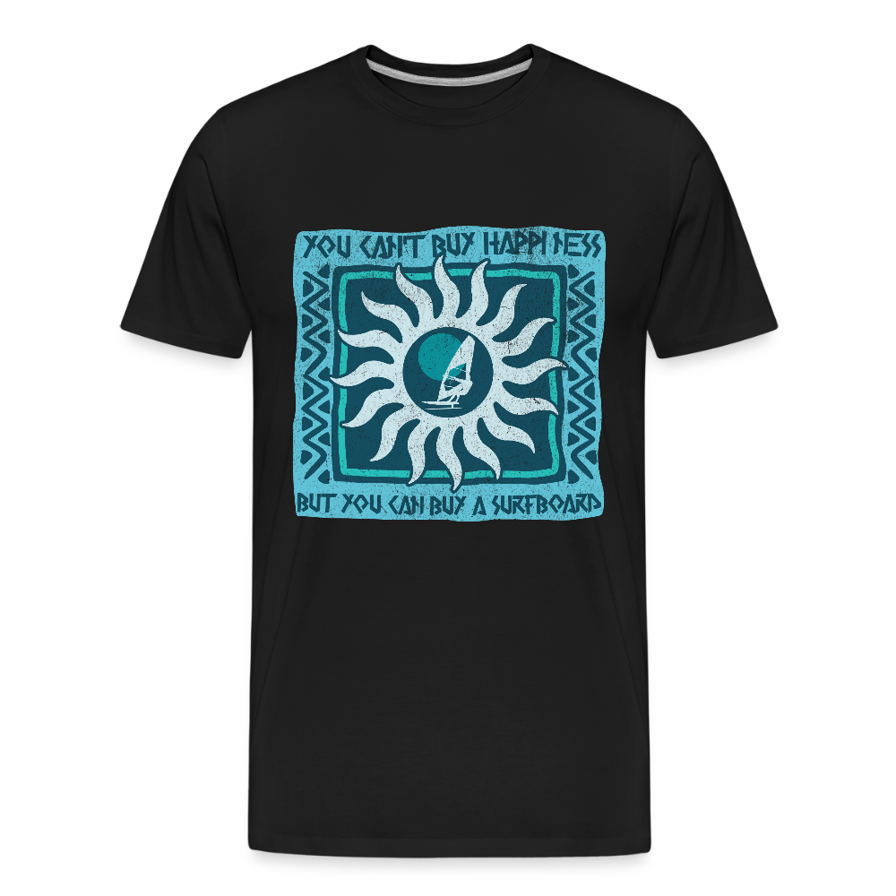 Männer Premium Bio T-Shirt -buy happiness- - Schwarz