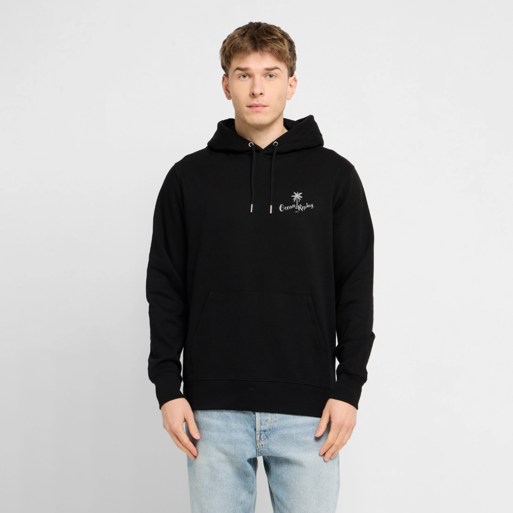 Unisex Bio-Hoodie CRUISER -ocean replay- - Schwarz