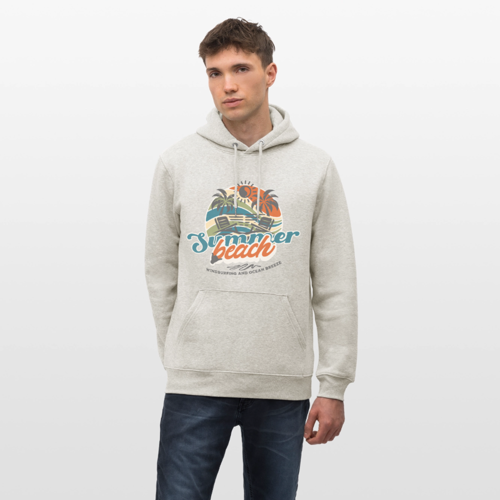 Unisex Bio-Hoodie CRUISER -summer beach- - Beige meliert