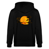 Unisex Bio-Kapuzenjacke -sunset- - Schwarz