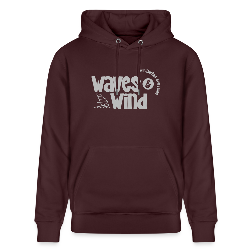 Unisex Bio-Hoodie CRUISER -waves & wind- - Maroon