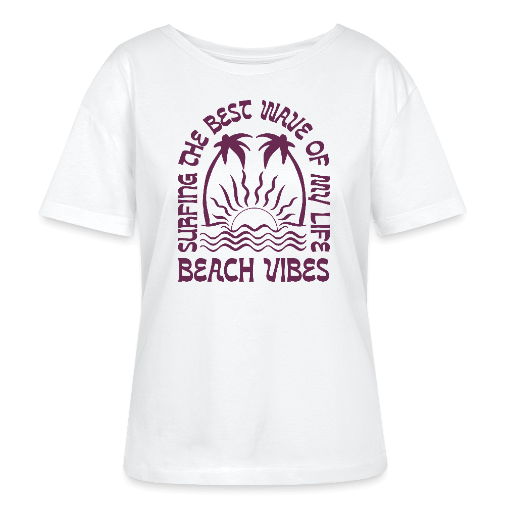 Windsurfer geschenk Bio-T-Shirt -beach vibes- - Weiß
