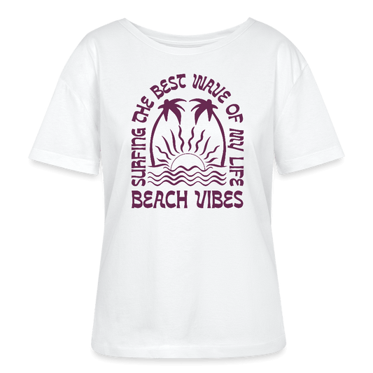Windsurfer geschenk Bio-T-Shirt -beach vibes- - Weiß