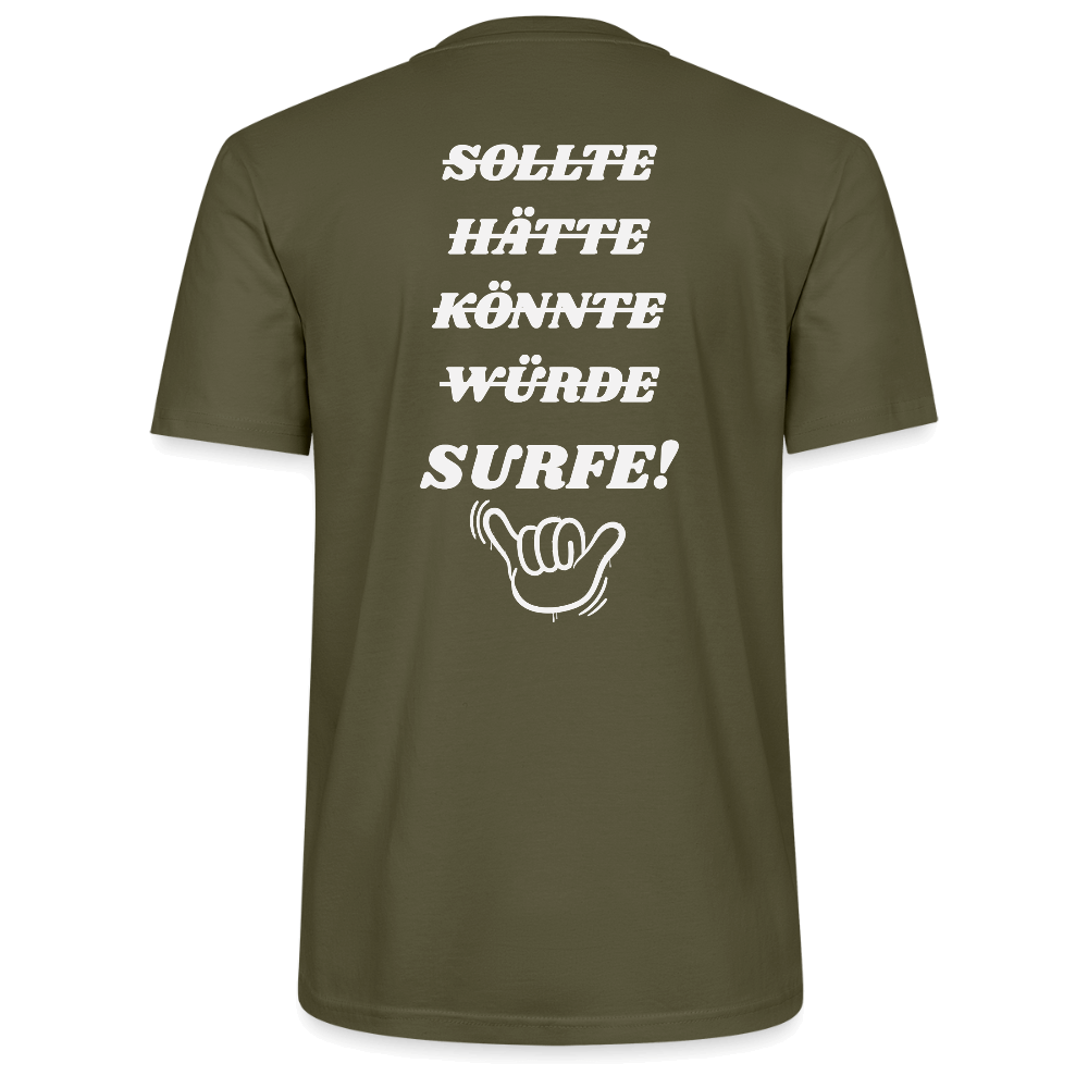 Nachhaltiges schwarzes T-Shirt surfe! – Windsurf Geschenk.