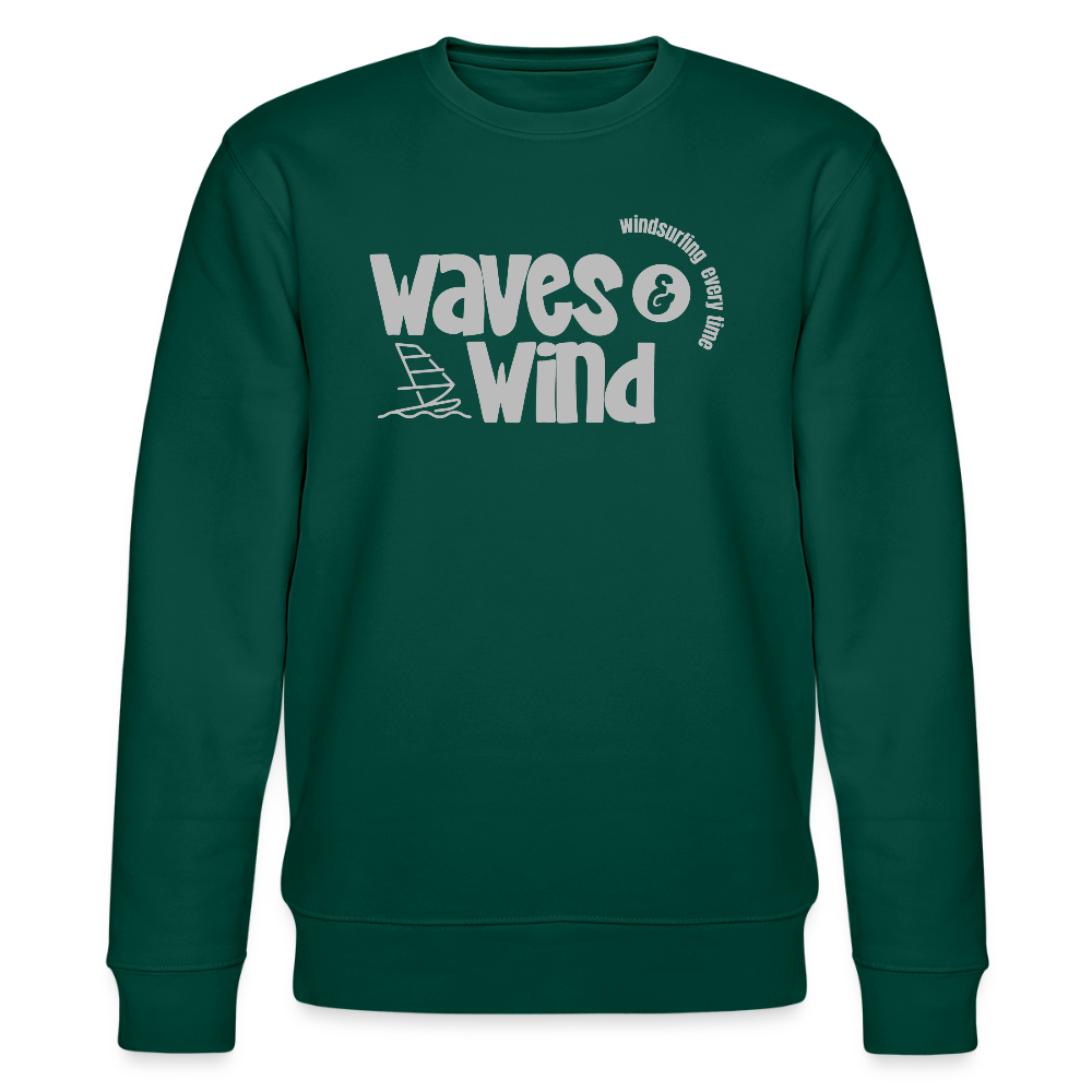 Männer Bio-Sweatshirt -waves & wind- - Forest