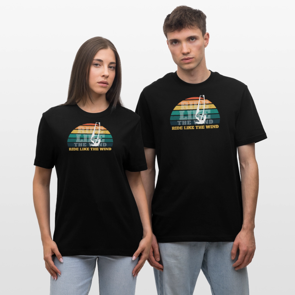 Relaxed Fit Unisex Bio-T-Shirt -ride like the wind- - Schwarz