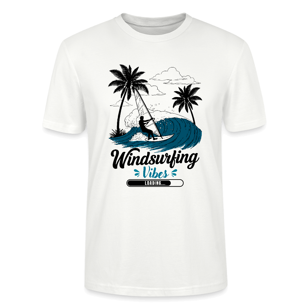 Windsurfer geschenk T-Shirt CRAFTER -Vibes loading- - Weiß