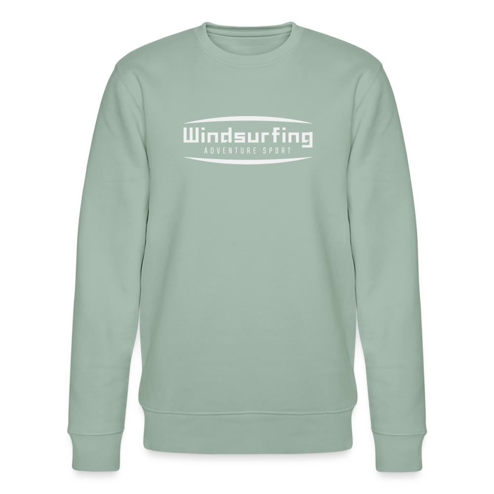 Unisex Bio-Sweatshirt -adventure sport- - Helles Graugrün