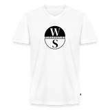 Männer Bio-T-Shirt mit V-Ausschnitt -ws- - Weiß