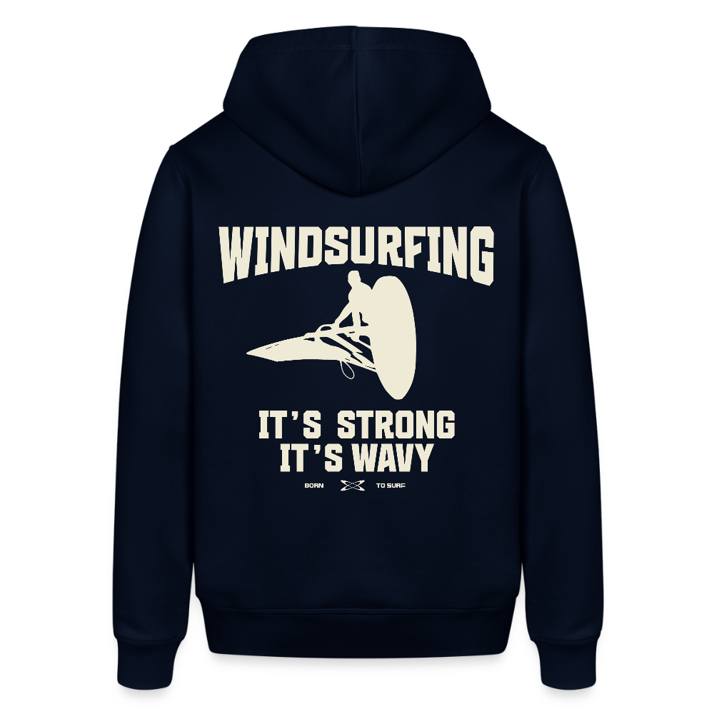 Unisex Bio-Hoodie -wavy- - Navy