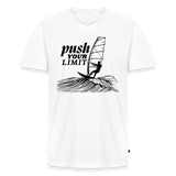 Windsurf Kleidung T-Shirt mit V-Ausschnitt -push- - Weiß