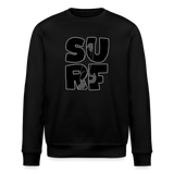 Unisex Bio-Sweatshirt ROLLER -surf- - Schwarz