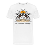Männer Premium Bio T-Shirt -better life- - Weiß