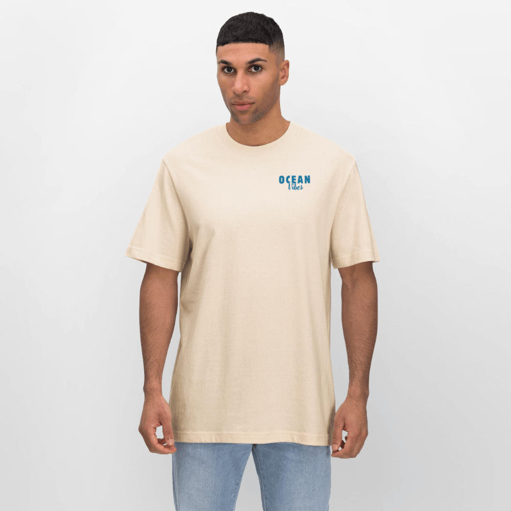 Relaxed Fit Unisex Bio-T-Shirt -happiest- - Weißgrau